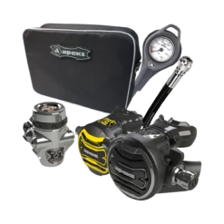 Atemregler Komplettset XTX 200 Din + Oct. XTX 40 Set / Automatentasche / Finimeter / Inflatorschlauch