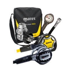 Mares Atemregler Komplettset Atlas 62X Mit Octopus Dual / Atemreglertasche / Finimeter / Inflatorschlauch