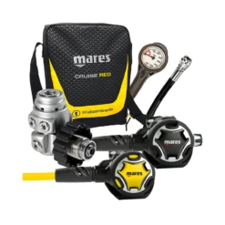 Mares Atemregler Komplettset Dual ADJ 62x Mit Octopus DUAL / Atemreglertasche / Finimeter / Inflatorschlauch