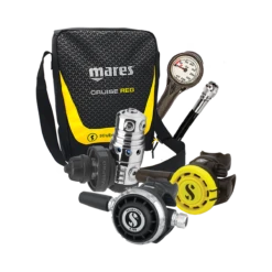 Atemregler Komplettset MK25 EVO / G260 / R105 / Atemreglertasche / Finimeter / Inflatorschlauch