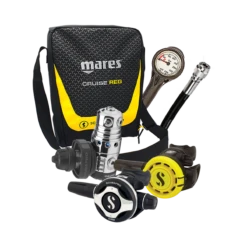 Atemregler Komplettset MK25 EVO / S600 / R105 / Atemreglertasche / Finimeter / Inflatorschlauch