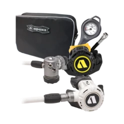 Atemregler Komplettset XL4+ Stage 3 DIN / Automatentasche / Finimeter / Inflatorschlauch