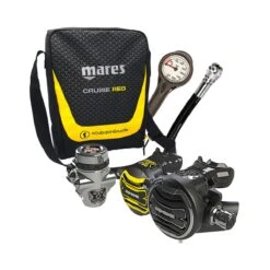 Atemregler Komplettset XTX 200 Din + Oct. XTX 40 Set / Atemreglertasche / Finimeter / Inflatorschlauch