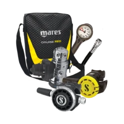 Atemreglerkomplettset MK19 EVO DIN / G260 / R105 / Atemreglertasche / Finimeter / Inflatorschlauch