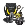 Atemreglerkomplettset MK25 EVO Black Tech DIN / A700 Carbon Black Tech / S270 / Atemreglertasche / Finimeter / Inflatorschlauch -WasserSportProfi atemreglerkomplettset mk25 evo black tech din a700 carbon black tech s270 atemreglertasche finimeter inflatorschlauch