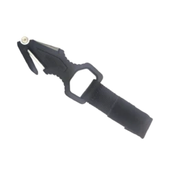 Mares Line-Cutter Titanium/Ceramic Schwarz Mit Bungee Gurtschlaufe -WasserSportProfi line cutter titanium ceramic schwarz mit bungee gurtschlaufe2