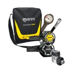 Mares Atemregler Komplettset DUAL 15x Mit Octopus DUAL / Atemreglertasche / Finimeter / Inflatorschlauch